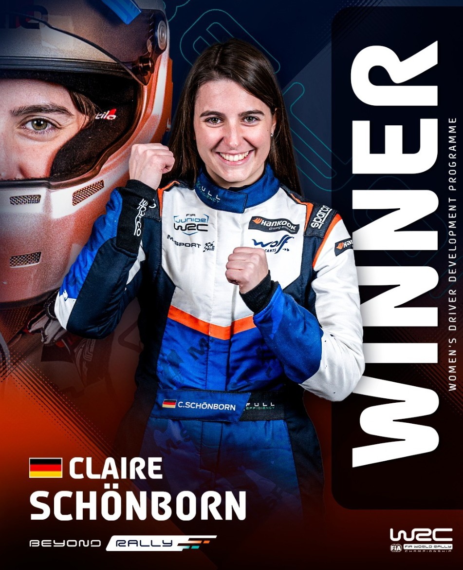 UsaPartes's tweet image. NOTICIAS DE FIA WORLD RALLY CHAMPIONSHIPS

Claire Schönborn sale victoriosa del Programa de Desarrollo de Pilotos Femeninos Beyond Rally, lo que le otorga una plaza totalmente financiada para el resto del WRC Junior 2025 👏🏻