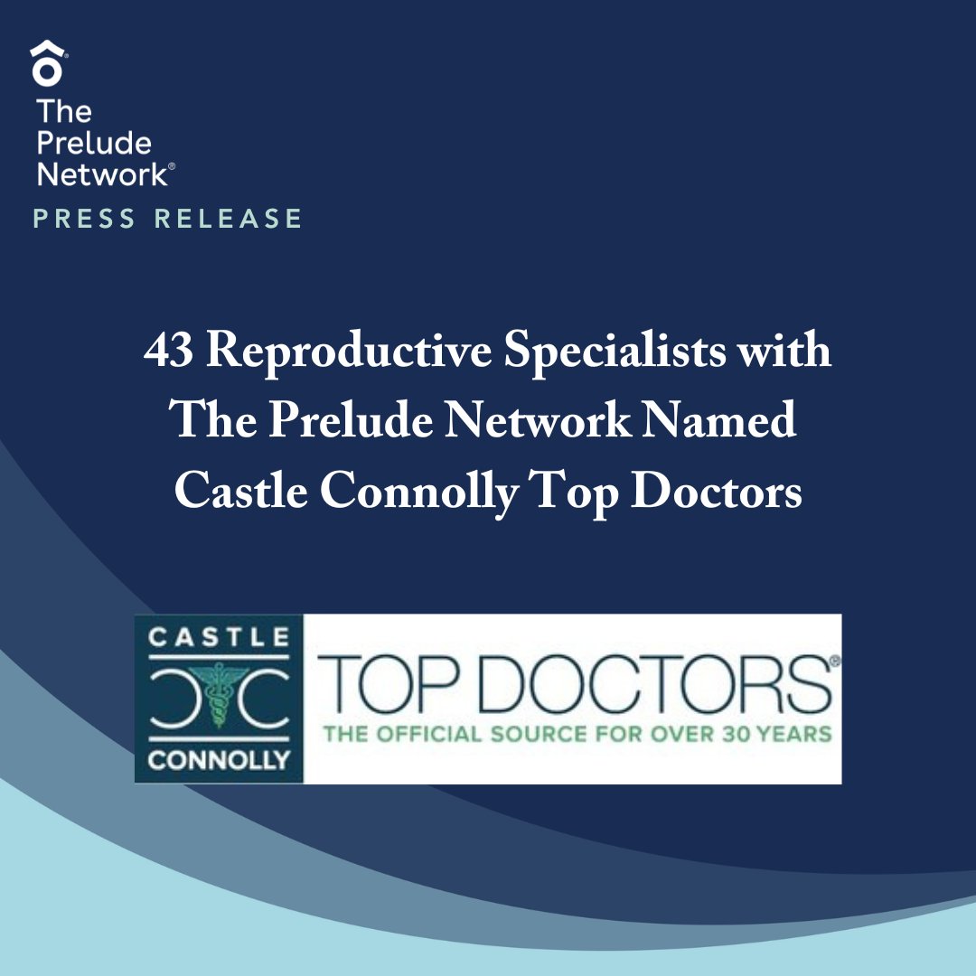 🎉 Congratulations to our 43 physicians that have been named 2025 Castle Connolly Top Doctors, solidifying Prelude as a leader in reproductive healthcare! 🏆👏

This prestigious honor is awarded to physicians recognized by their peers for excellence in patient care, innovation,