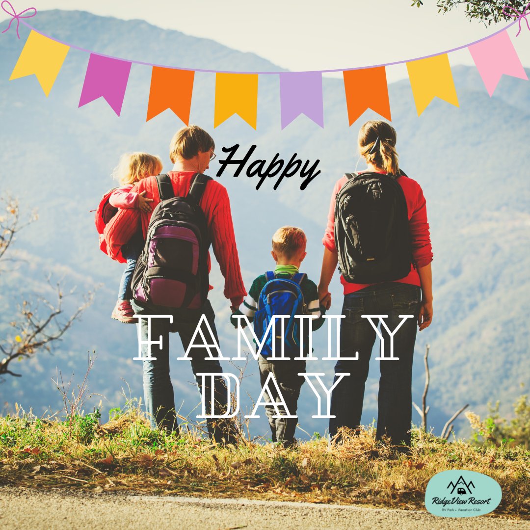 ❤️Happy Family Day!❤️  

From all of us at RidgeView Resort, we wish you a day filled with joy, togetherness, and unforgettable moments. 💕  

#ridgeviewresort #hellobc #travelcv #radiumhotsprings
