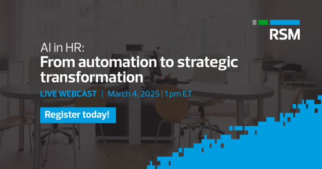 jaalex53's tweet photo. AI adoption in human resources is more than just automation, it’s about enhancing decision-making, improving engagement and driving business priorities. Join RSM’s Chris Mueller and Marni Rozen as they share insights and key considerations. https://t.co/beRxjEmfg7 https://t.co/qKvlPV8rUs