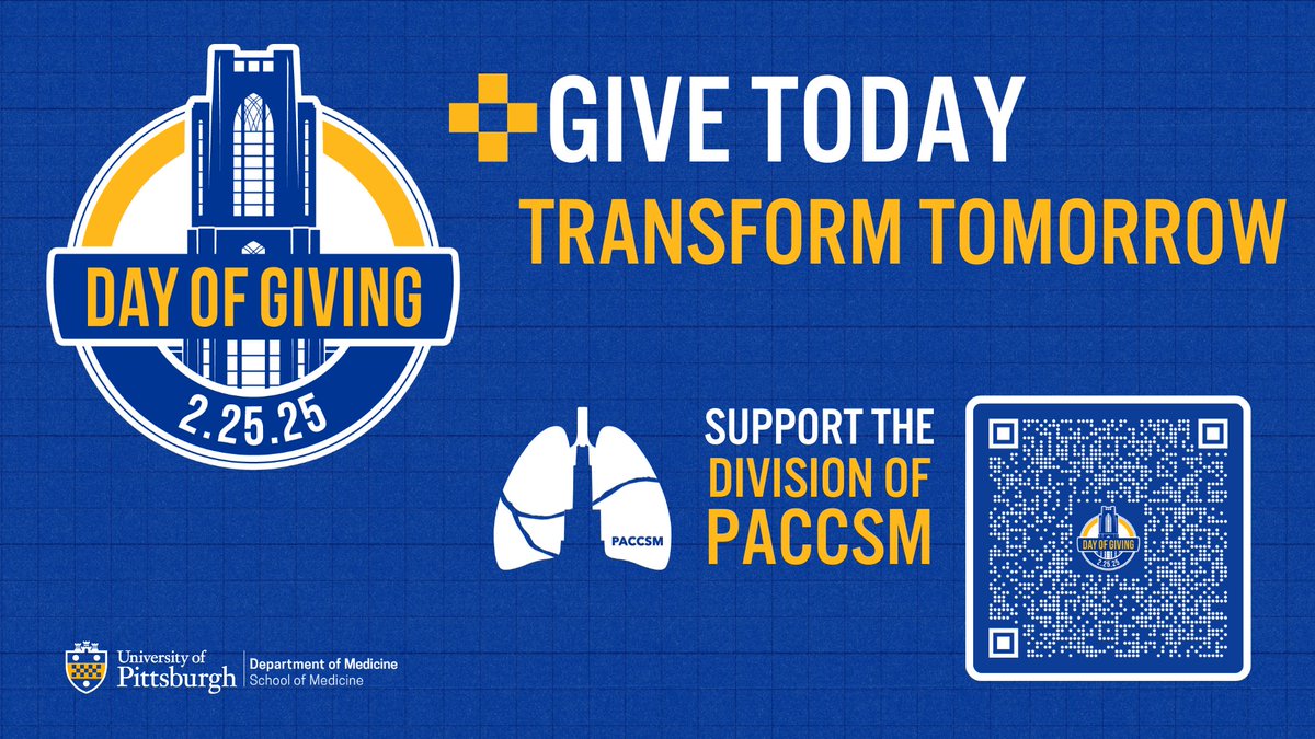 Wondering how you can support our <a href="/PACCSM/">PACCSM</a> medical and scientific community? Join our Pitt Day of Giving! #PittDayofGiving #ThisIsPACCSM

🫶Learn more: pittdayofgiving.com/campaigns/divi… 

📲Share with your network

💙💛Support Pitt on Feb. 25 @Pitt_Alumni