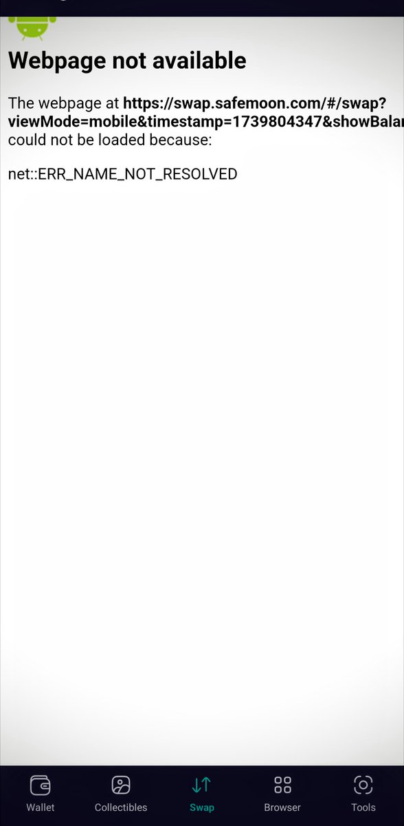 safemoon_knight's tweet image. SAFEMOONARMY

I went to the @safemoon wallet and went to the "swap". This is what came up today. Either maintenance or it's offline. 🤔