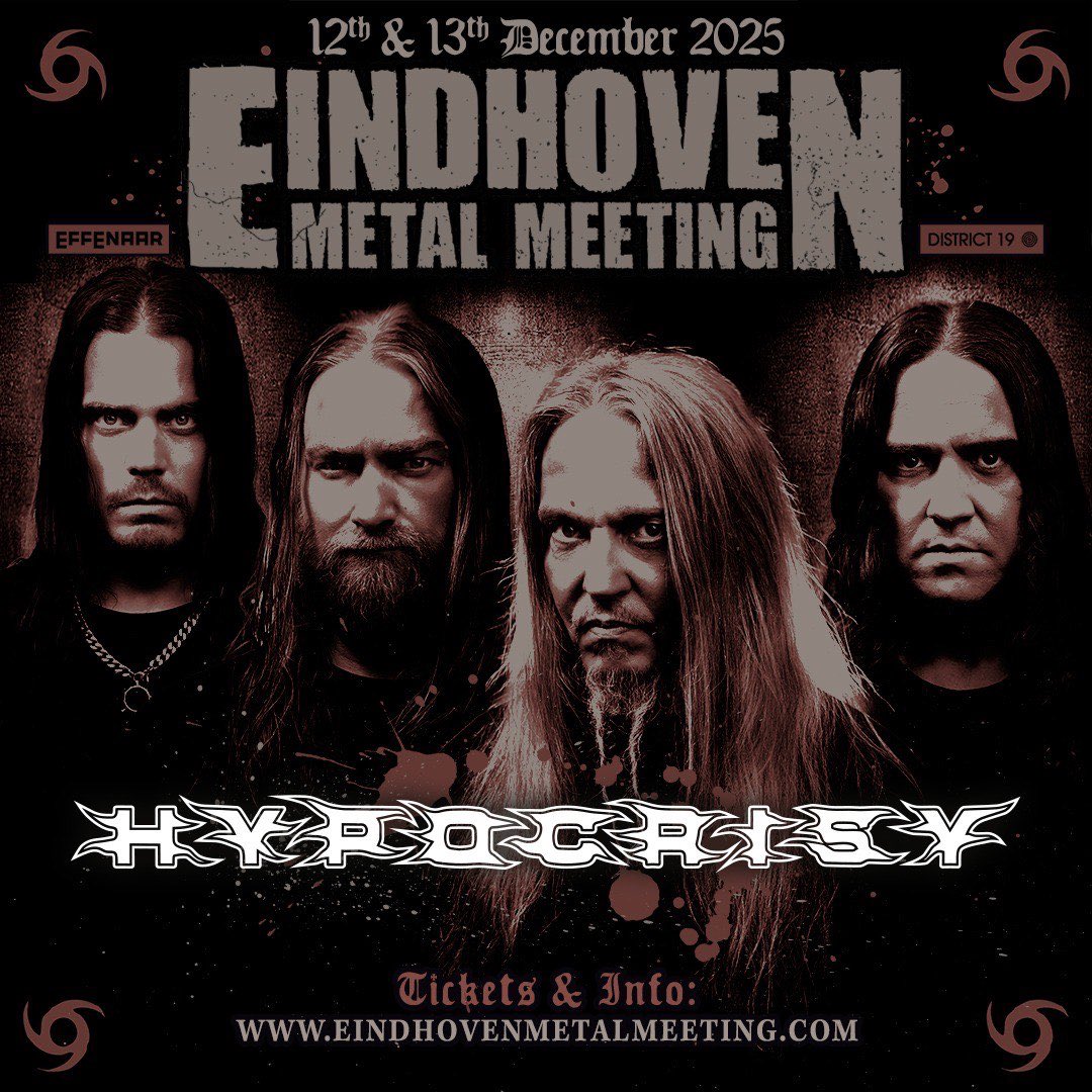 🇳🇱Netherlands🇳🇱
We’re back! Catch us headlining Eindhoven Metal Meeting on December 12 🤘🔥

#Hypocrisyband