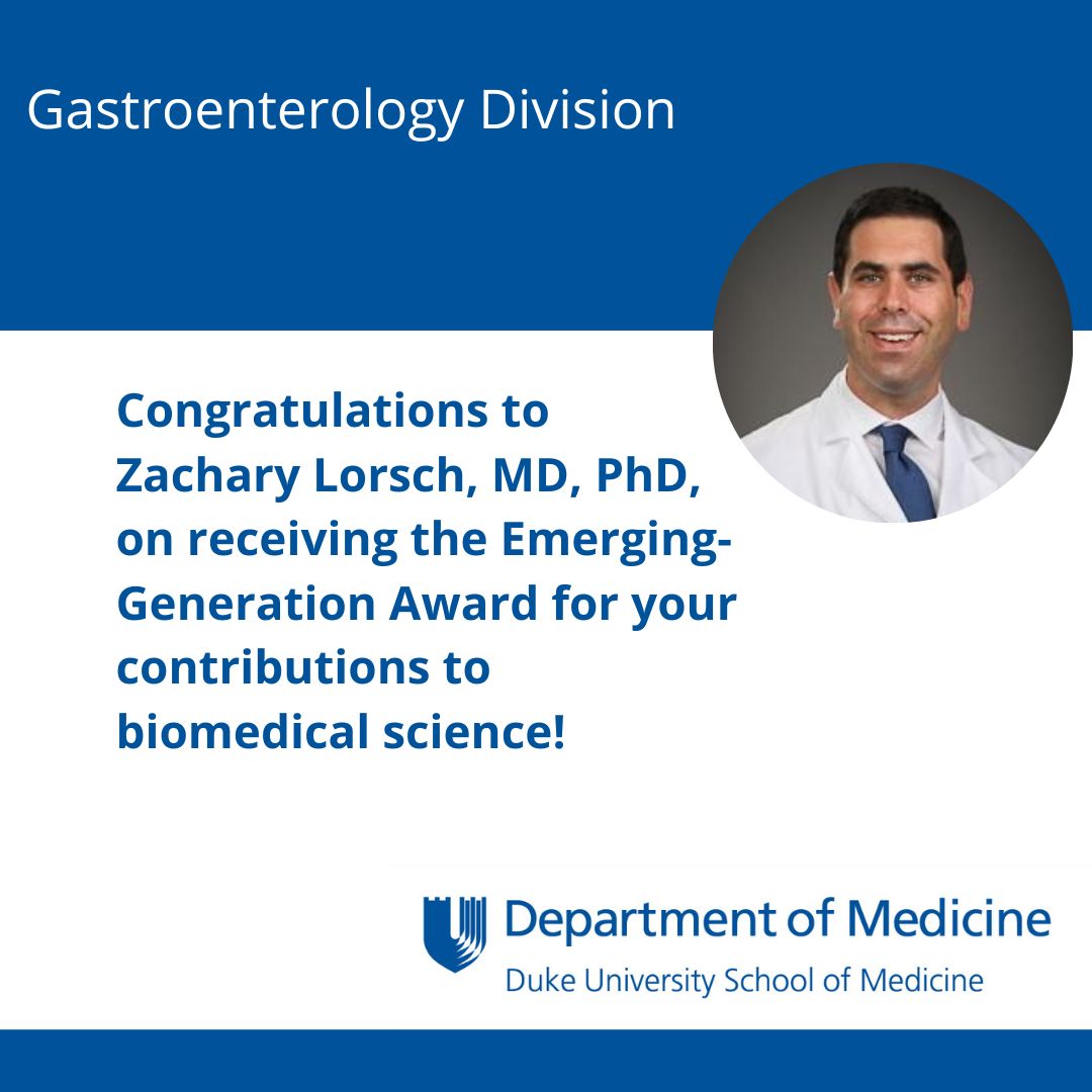 Duke GI (@duke_gi_) on Twitter photo 🏆Dr. Zachary Lorsch was honored by <a href="/the_asci/">ASCI</a> with an Emerging-Generation Award for his contributions to biomedical science. Dr. Lorsch is dedicated to exploring gut-brain communication in health and disease. <a href="/ZachLorschMDPhD/">Zachary Lorsch</a> <a href="/gutbrains/">The Bohórquez Lab</a> #GIGoodNews 🏆Dr. Zachary Lorsch was honored by <a href="/the_asci/">ASCI</a> with an Emerging-Generation Award for his contributions to biomedical science. Dr. Lorsch is dedicated to exploring gut-brain communication in health and disease. <a href="/ZachLorschMDPhD/">Zachary Lorsch</a> <a href="/gutbrains/">The Bohórquez Lab</a> #GIGoodNews