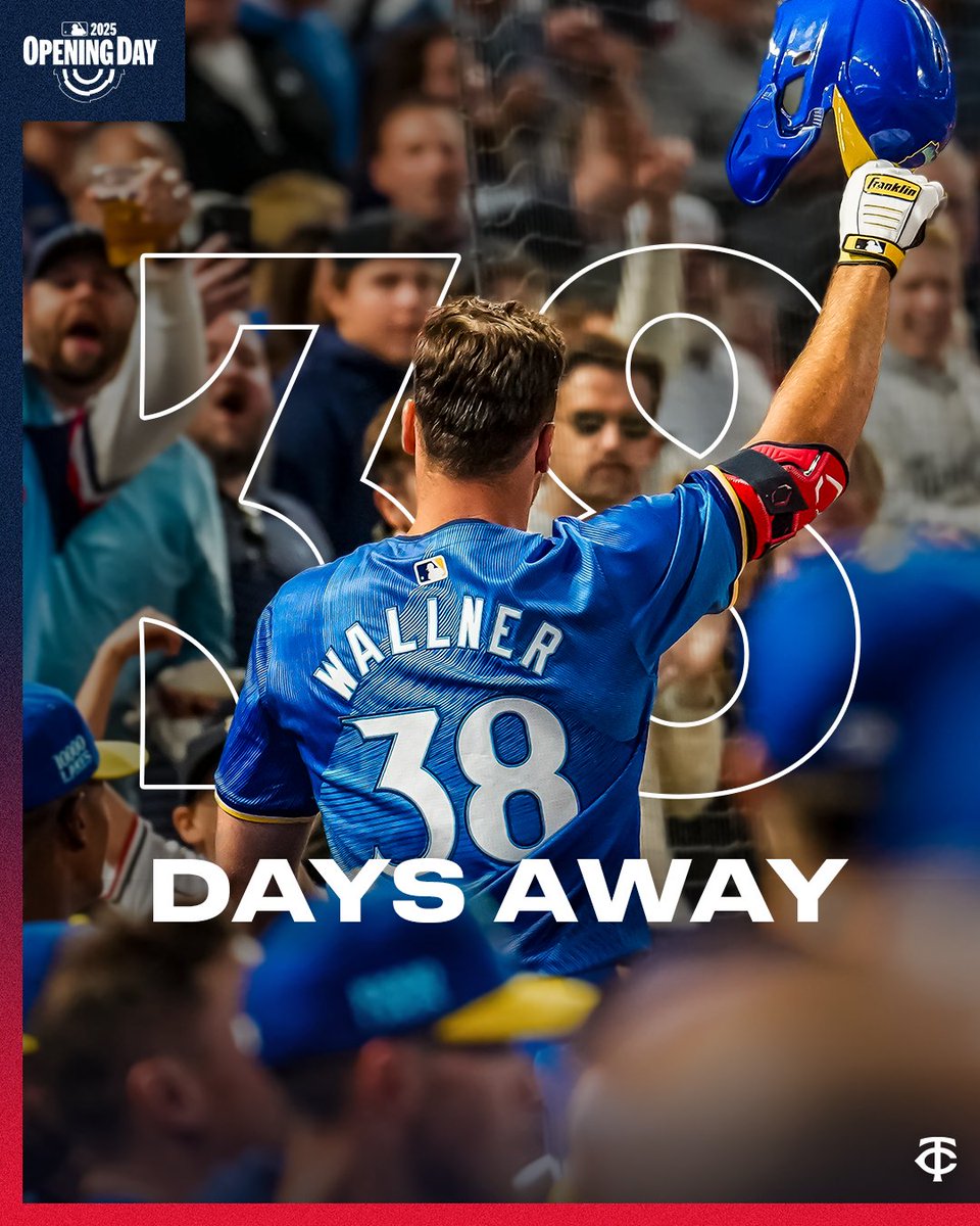 Twins's tweet image. Wally days &apos;til Opening Day!