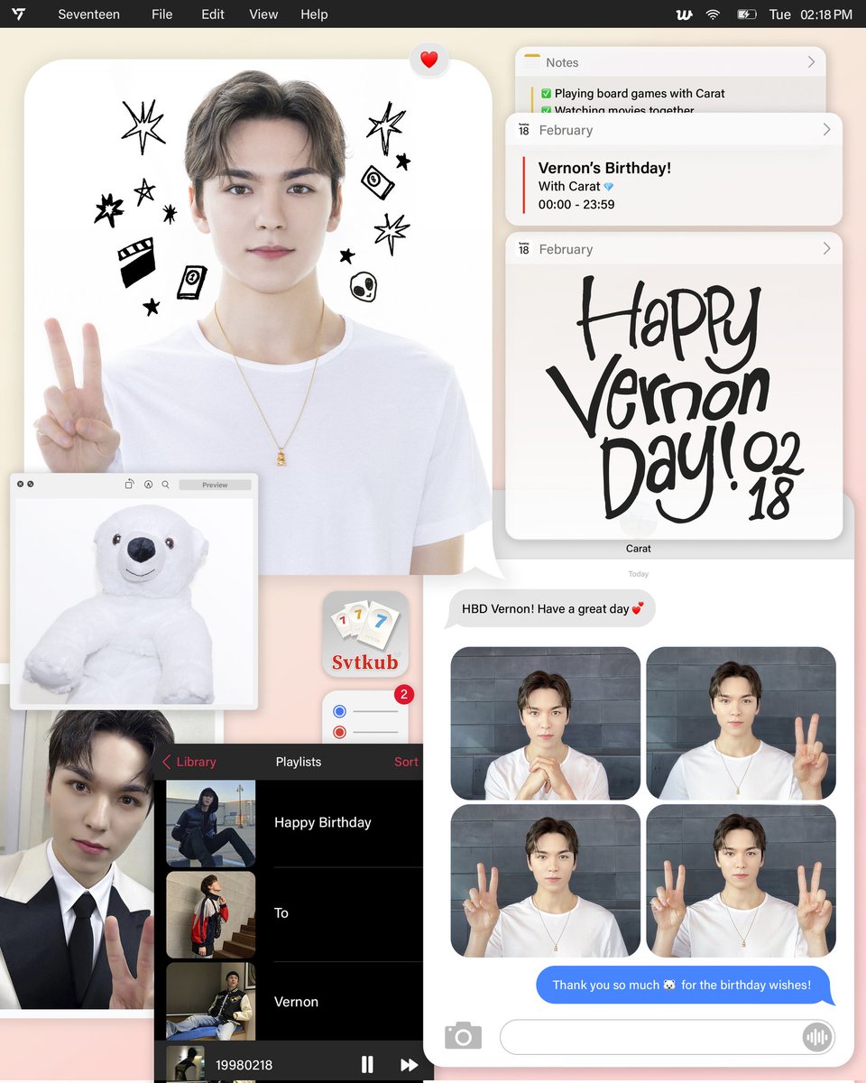 생일 축하해 내 영원한 별!
#또리버논도_햅벌
#HapVerDay