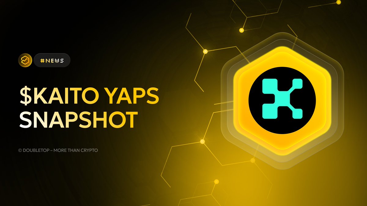KAITO Yaps Snapshot @_kaitoai recently introduced the Whitepaper and the $ KAITO token, and now they released a snapshot: - The Yaps snapshot was  taken on February 17th at 04:00 UTC. - The