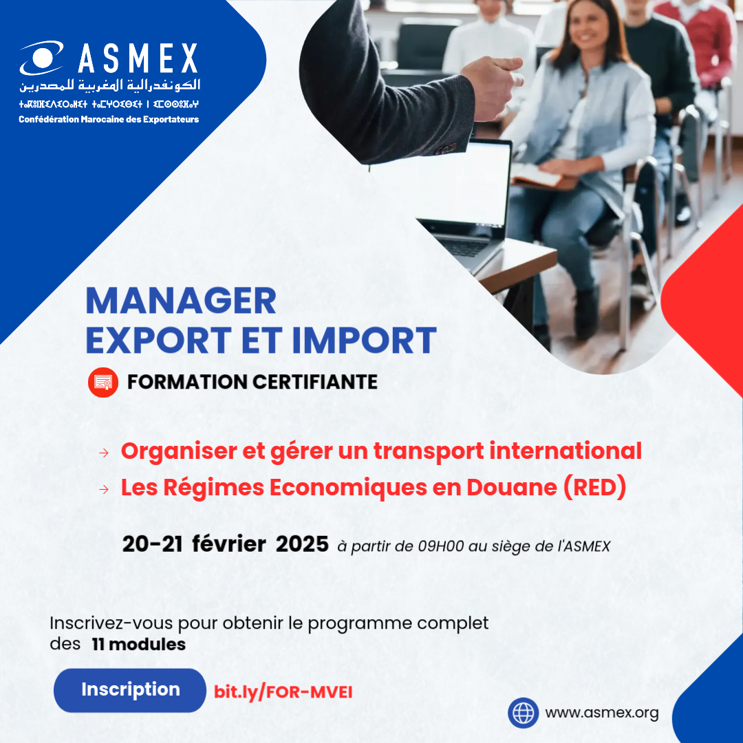 ASMEX - Confédération Marocaine des exportateurs tweet media