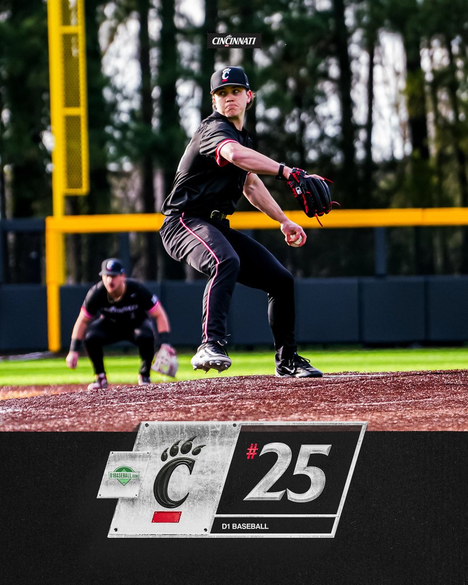 HISTORY‼️

Following our season-opening series win at Duke, we're in the <a href="/d1baseball/">D1Baseball</a> rankings for the first time in program history.

#Bearcats | #TenGames