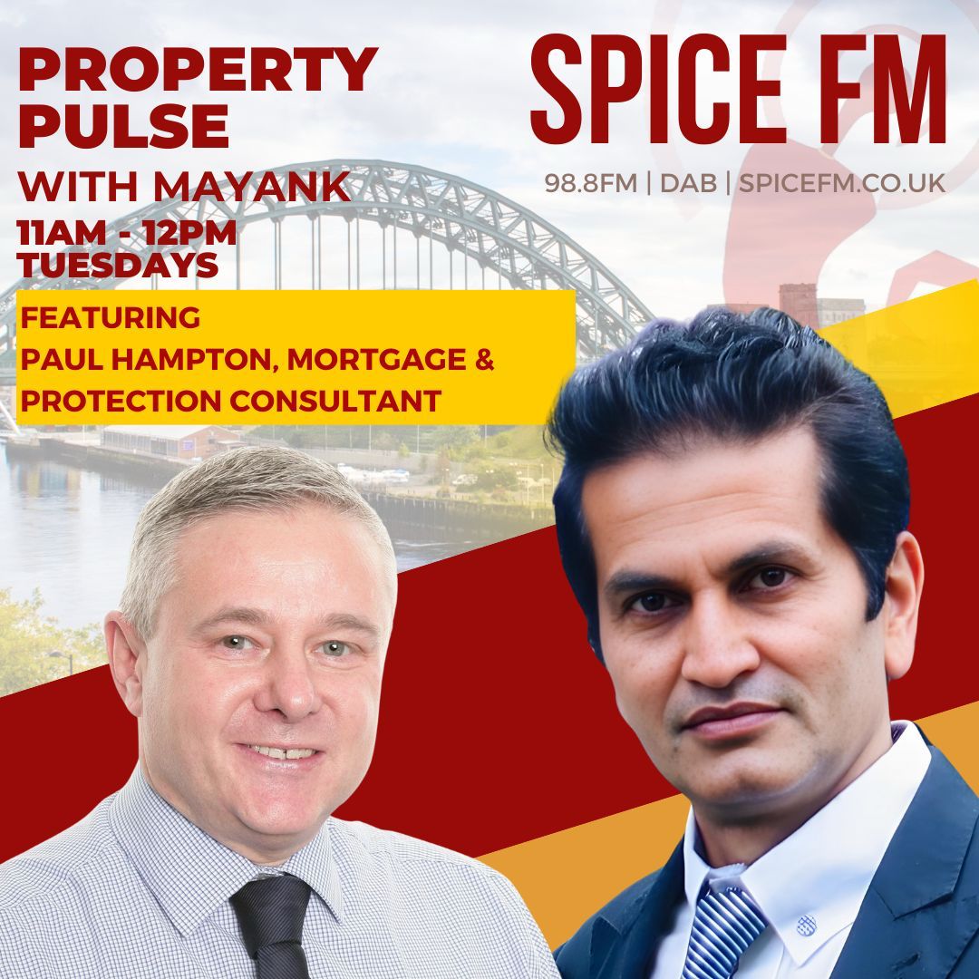 Our very own Paul Hampton will be joining Mayank Patel on Spice FM tomorrow at 11:00am to talk about everything first time buyers!😊 #spicefm