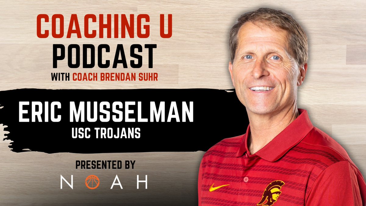 🎙️ NEW PODCAST: <a href="/brendansuhr/">Brendan Suhr</a> is joined by @usc_hoops head coach @ericpmusselman on episode 287 of the Coaching U Podcast pres. by <a href="/noahbasketball/">Noah Basketball</a>

🎧 Listen on your favorite platform
🔗 coachingulive.com/pod

📺 Watch!
coachinguplus.com/programs/ep287