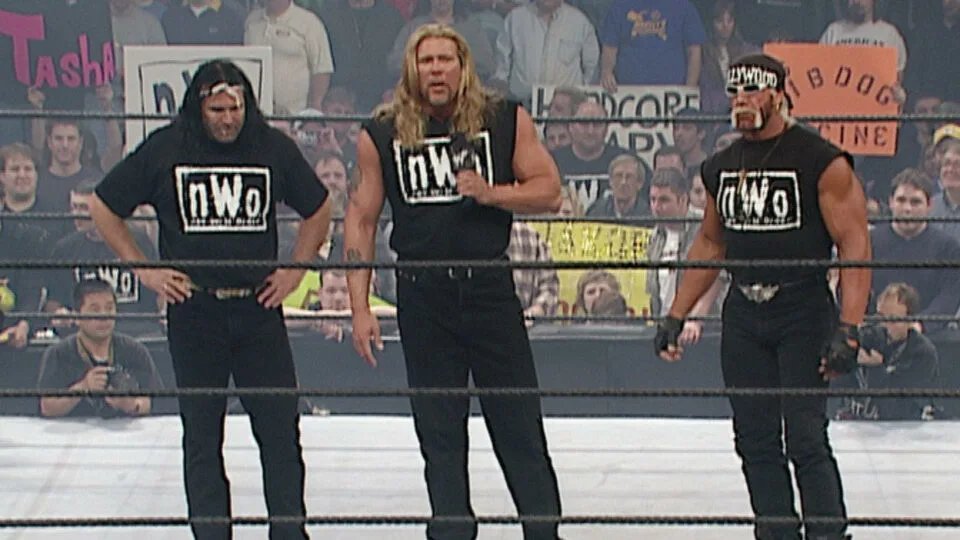realmaskedj's tweet image. Today marks the 23rd anniversary of the return of Scott Hall, Kevin Nash, and Hulk Hogan at #WWE No Way Out.

Hogan, Hall and Nash interfered in the main event Undisputed Championship match between Chris Jericho and Stone Cold. Jericho won the match.

You feel old yet? #PWNexus