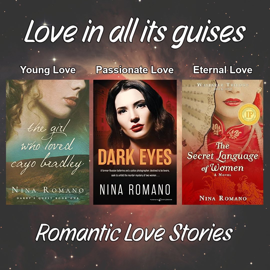 Nina Romano (@ninsthewriter) on Twitter photo A choice of #HistoricalRomance novels from Nina Romano <a href="/ninsthewriter/">Nina Romano</a>
A western love story, a passionate romance in Soviet Russia, an enchanting and enduring love in China! A choice of #HistoricalRomance novels from Nina Romano <a href="/ninsthewriter/">Nina Romano</a>
A western love story, a passionate romance in Soviet Russia, an enchanting and enduring love in China!