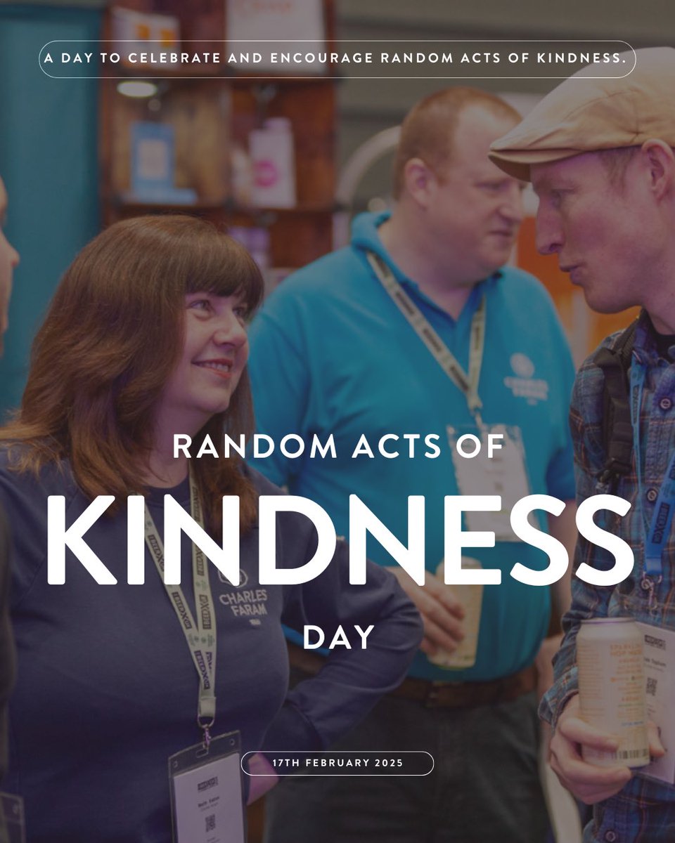 Kindness makes the world a better place! This Random Acts of Kindness Day, why not buy a friend a pint, shout out your favourite brewery, or leave a kind review for a beer you love?
 
Tag a brewery or beer buddy and spread the kindness! 🍻💚
 
#HopKindness #RAKDay #PayItForward