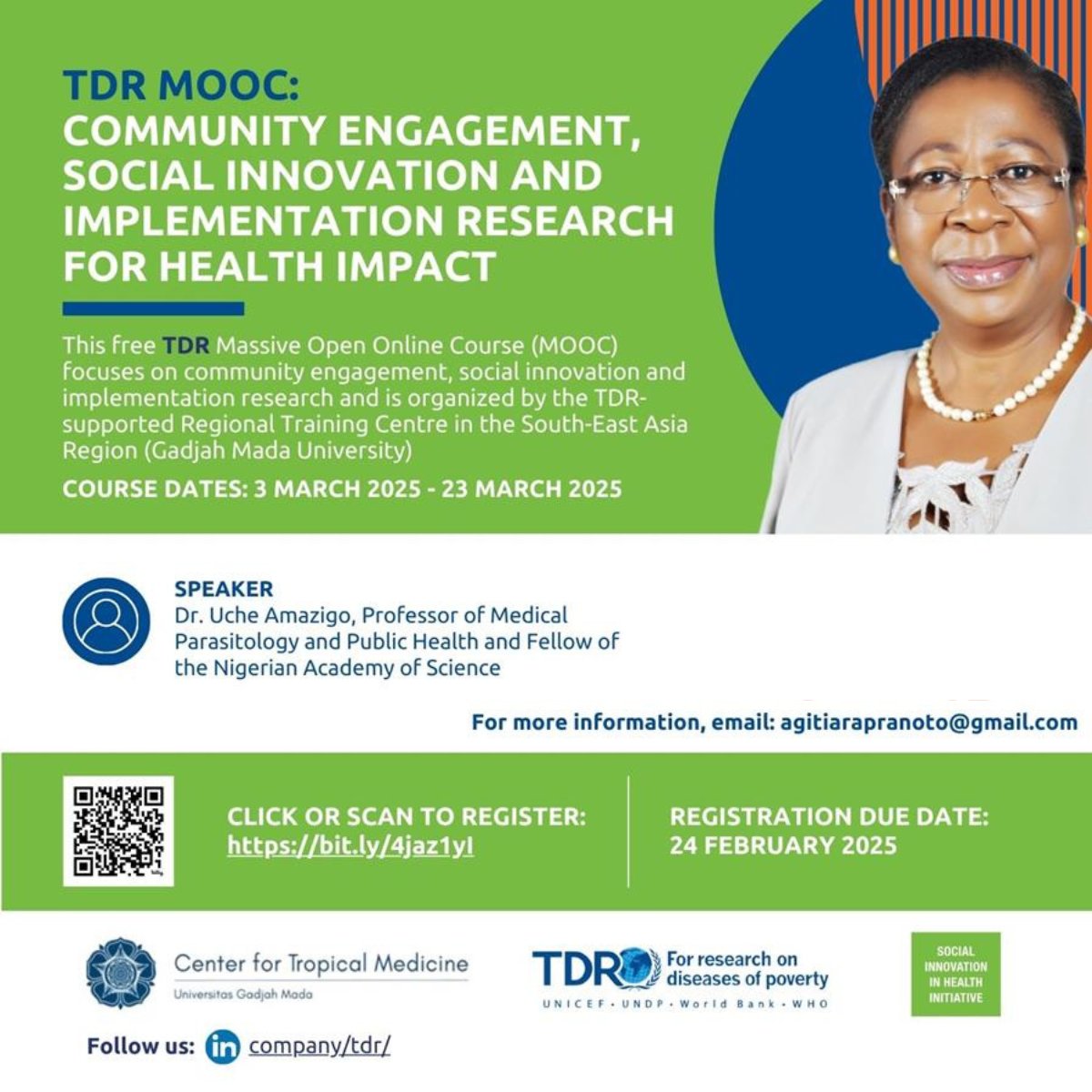 👨‍💻 Inscríbete en el nuevo MOOC 𝐂𝐨𝐦𝐦𝐮𝐧𝐢𝐭𝐲 𝐄𝐧𝐠𝐚𝐠𝐞𝐦𝐞𝐧𝐭, 𝐒𝐨𝐜𝐢𝐚𝐥 𝐈𝐧𝐧𝐨𝐯𝐚𝐭𝐢𝐨𝐧 𝐚𝐧𝐝 𝐈𝐦𝐩𝐥𝐞𝐦𝐞𝐧𝐭𝐚𝐭𝐢𝐨𝐧 𝐑𝐞𝐬𝐞𝐚𝐫𝐜𝐡 𝐟𝐨𝐫 𝐇𝐞𝐚𝐥𝐭𝐡 𝐈𝐦𝐩𝐚𝐜𝐭, desarrollado por <a href="/TDRnews/">TDR</a>.  

Regístrate gratis aquí ➡️bit.ly/4jaz1yI