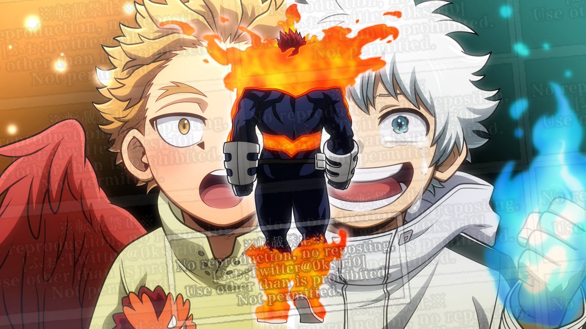 エンデヴァー(ヒロアカ) ,ホークス(ヒロアカ) 「 」|ふぉ🦅のイラスト