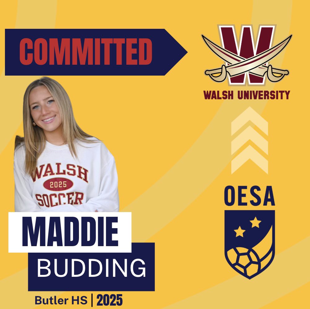 Congratulations to Maddie Budding on her commitment to Walsh University!!  We are proud of you!  Maddie plays on our 2007/06 ECNL RL Team.