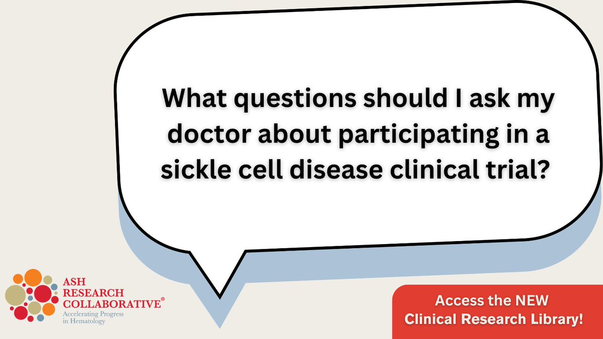 Become as savvy about clinical research for #SickleCellDisease as you are about your own health. 💪🗣️❤️ 

Get answers to your questions in our new library, curated by our National Community Advisory Board &amp; vetted by #SickleCell research experts: ow.ly/vxtR50USOkA