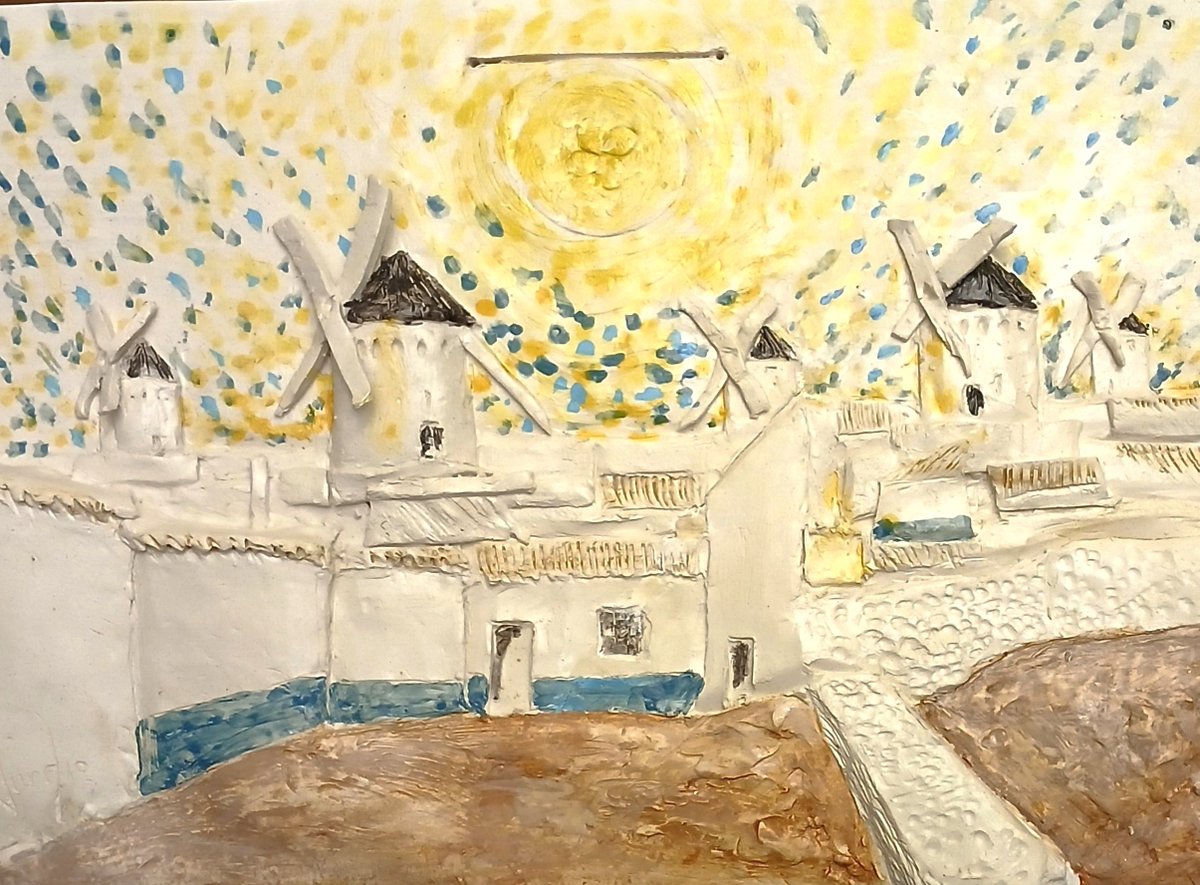 Pues ya está la Exposición de Murales y esculturas realizadas con cerámica. En Campo de Criptana, hasta el 2 de Marzo.