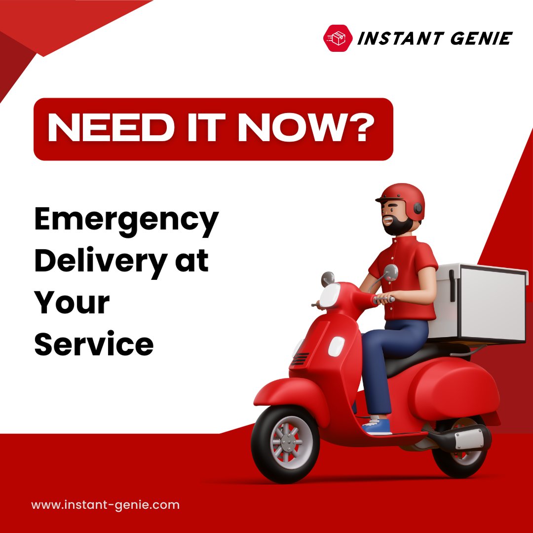 instant_genie's tweet photo. 🚀 Need It NOW? Emergency Delivery at Your Service!🏃♂️ Urgent package? Last-minute essentials? 💨 We've got you covered with lightning-fast emergency delivery!💨
For more information!
Visit us: https://t.co/WkoZP7mgkA
#instantgenie #EmergencyDelivery #FastService #InstantHelp https://t.co/N7s5Brkkqs