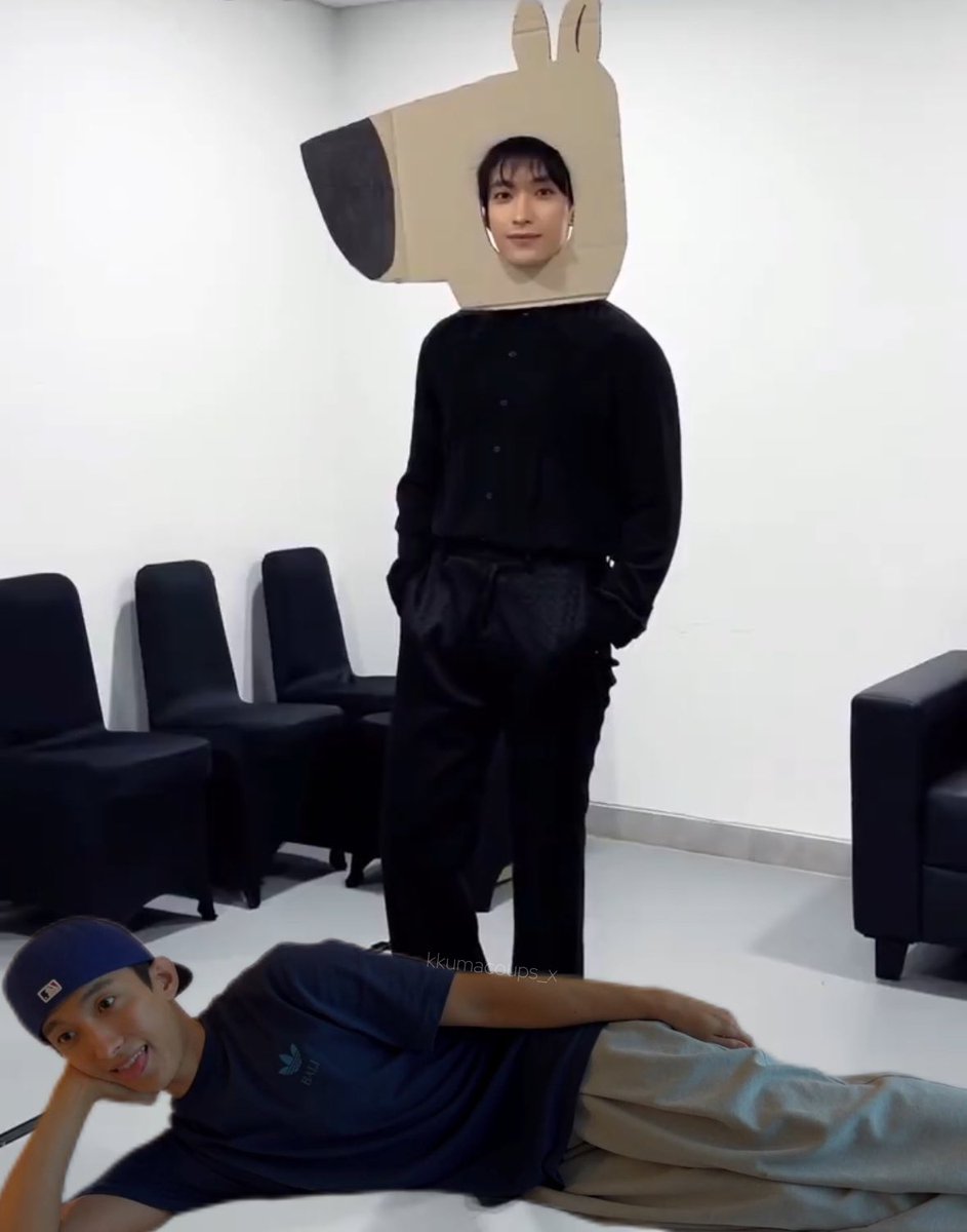 kkumacoups_x's tweet photo. chill guy with chill guy HAHAHSHAHAHHA https://t.co/fLvscfdh0S