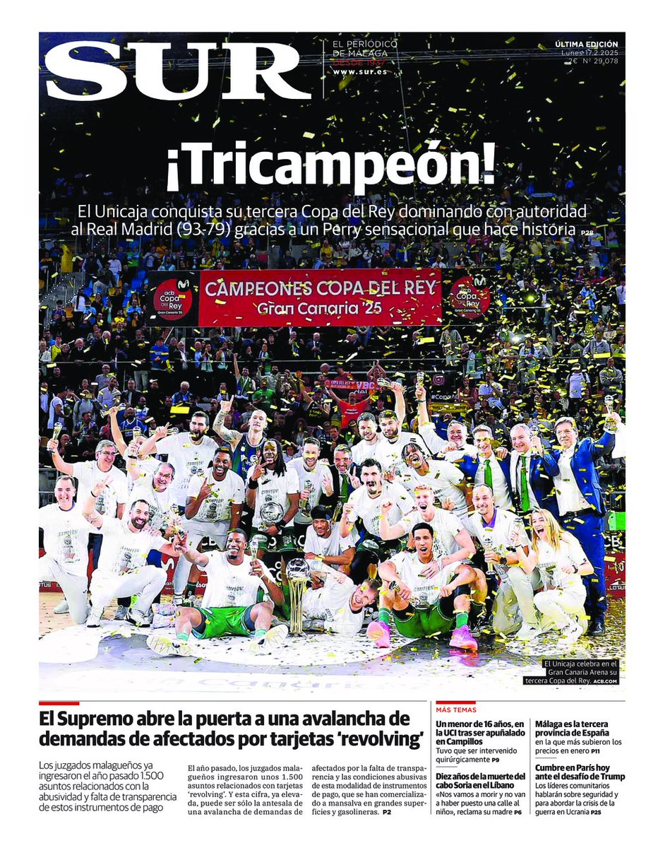 Isabel Méndez 💪 (@isamendez_sur) on Twitter photo Me ha tocado hacer de sufridora en casa, currando una Copa memorable en la que como dijo <a href="/NCarmonaRoman/">Nacho Carmona</a> el MVP ha sido <a href="/jcv249/">JCV</a>, sin olvidar a los demás compis de <a href="/SURDeporte/">SUR Deporte</a> ¡Felicidades! ¡y van tres! Me ha tocado hacer de sufridora en casa, currando una Copa memorable en la que como dijo <a href="/NCarmonaRoman/">Nacho Carmona</a> el MVP ha sido <a href="/jcv249/">JCV</a>, sin olvidar a los demás compis de <a href="/SURDeporte/">SUR Deporte</a> ¡Felicidades! ¡y van tres!