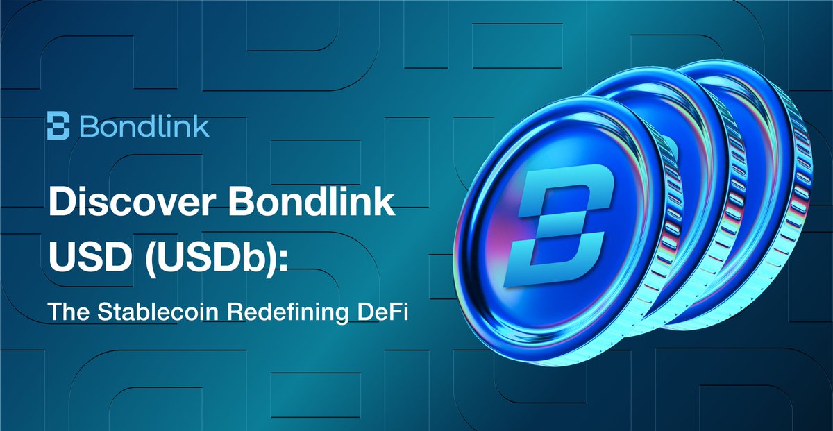 What is $USDb?

$USDb is a stablecoin in the #Bondlink ecosystem, designed for stability and trust.

It is backed by a diversified portfolio of private credit assets, bonds ( (#RWA) and #DeFi, carefully selected and managed to ensure security and sustainability.

Strict risk