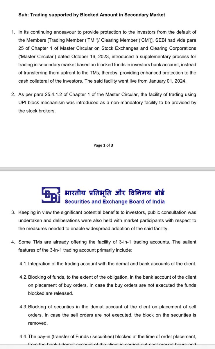 wsaurav_sauranw's tweet image. It will significantly benefit customers , as cash in #broker pool means a loss of earnings for clients and income for brokers.

It’s a daily 1 basis point loss. Large clients understand this most.

Now with 3-in-1 ASBA everyone will benefit. Since 2000, this is our core offering.