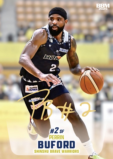 Bリーグ 信州ブレイブウォリアーズ　ペリン・ビュフォード　直筆サイン入りカード 信州ブレイブウォリアーズ　ペリン・ビュフォード　直筆サイン入りカード Bリーグ