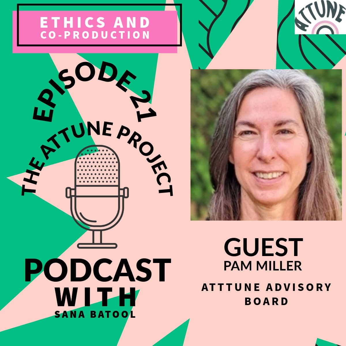 ATTUNE Research Project (@attuneproject) on Twitter photo ❗ New Podcast Episode! 🎙️
We sit down with Pam Miller to explore #Attune’s commitment to ethical research, safeguarding, & co-production. How do non-academic voices shape impactful research? Tune in to find out! 👇🎧
🔗open.spotify.com/episode/4PlwVx… ❗ New Podcast Episode! 🎙️
We sit down with Pam Miller to explore #Attune’s commitment to ethical research, safeguarding, & co-production. How do non-academic voices shape impactful research? Tune in to find out! 👇🎧
🔗open.spotify.com/episode/4PlwVx…