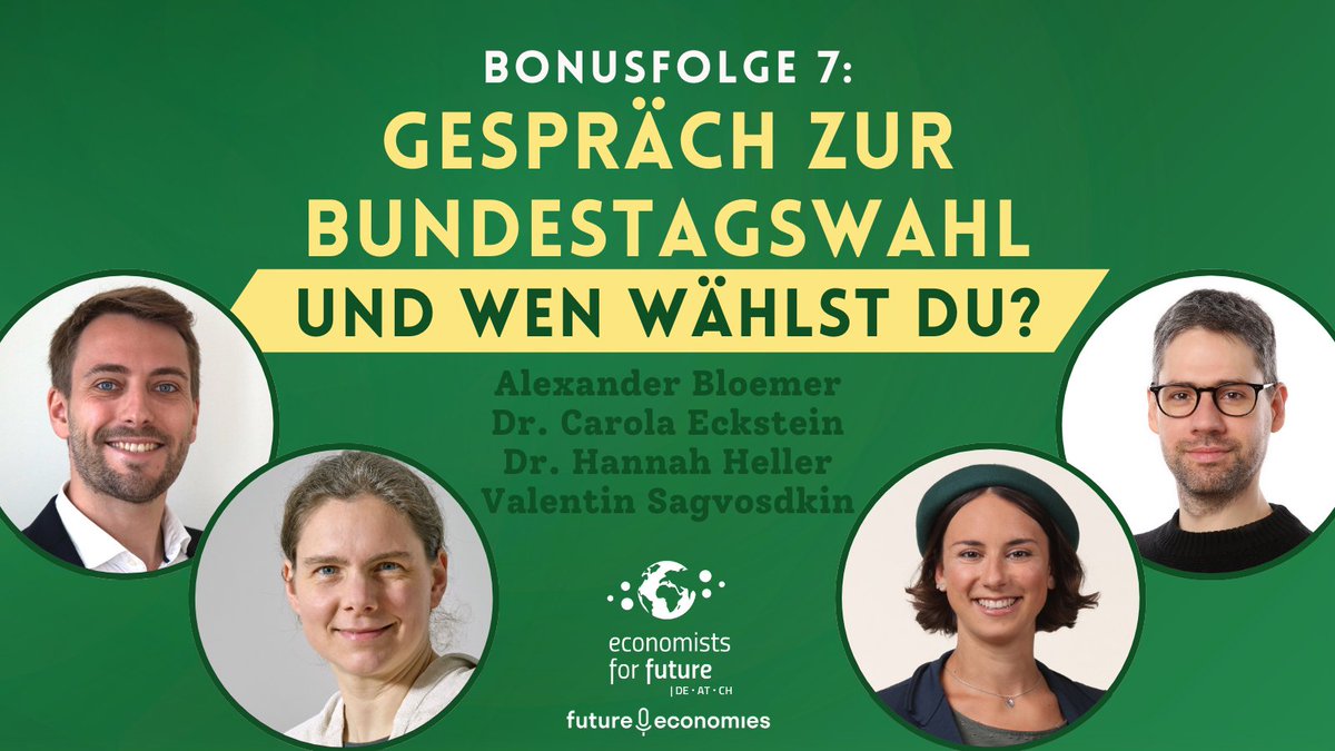 ⌛Die Bundestagswahl 2025 steht vor der Tür – Zeit für eine Bilanz! 
In der letzten Folge unserer Podcastreihe “Visionen für eine zukunftsfähige Wirtschaft” blicken wir auf sechs Gespräche mit 17 Expert*innen zurück. Welche übergeordneten Themen finden sich immer wieder?