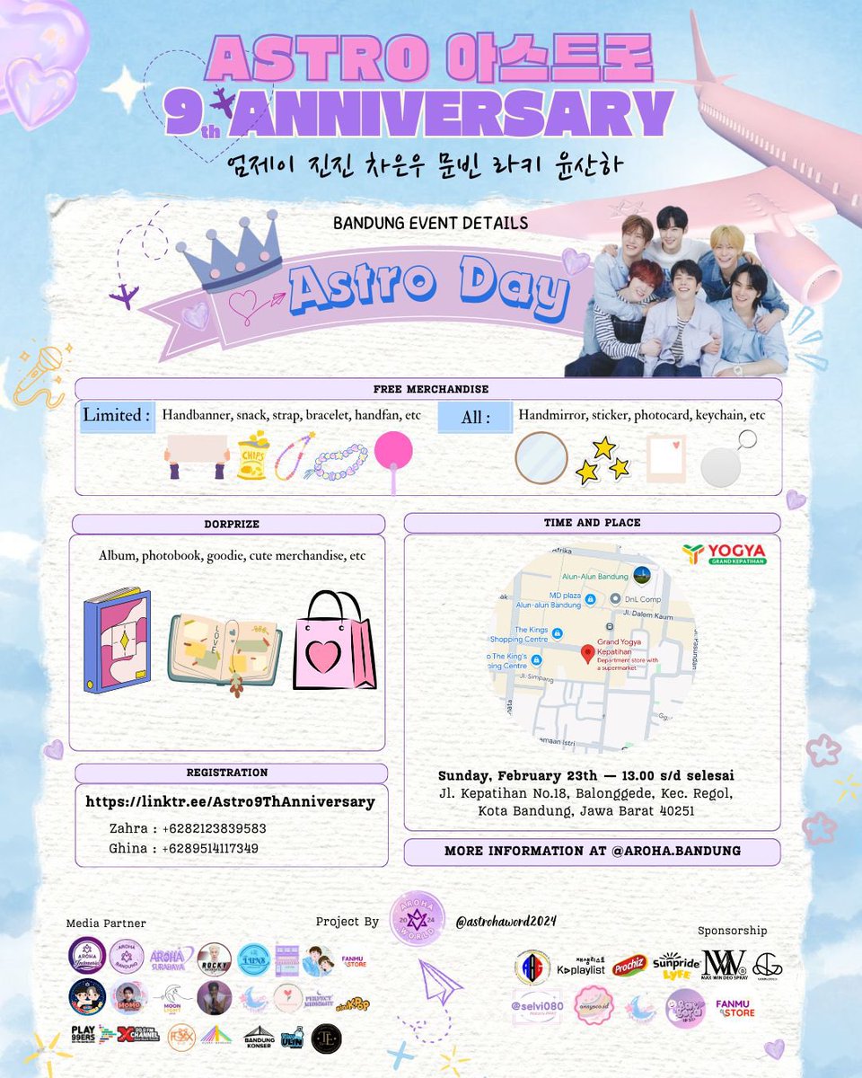 📣 CALLING ALL AROHA HAMO 📣

In celebrating of ASTRO's 9th ANNIVERSARY and ROCKY's 26th BIRTHDAY this year.  
We are pleased to invite all Aroha Hamo to come and join the celebration party with us.  

✨ FREE ENTRY✨
🗓️ Sunday, 23rd February 2025
⏰ 12.00 WIB (open door) 

WHERE