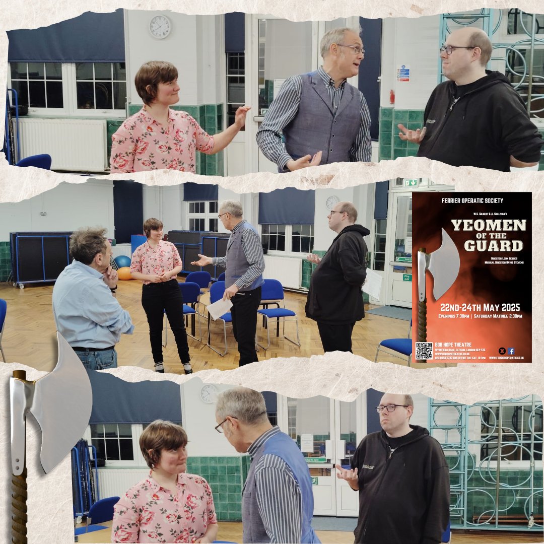 Rehearsals are going well...

tinyurl.com/YeomenGuards

#elthamarts #bobhopetheatre #eltham #sidcup #trinitylaban