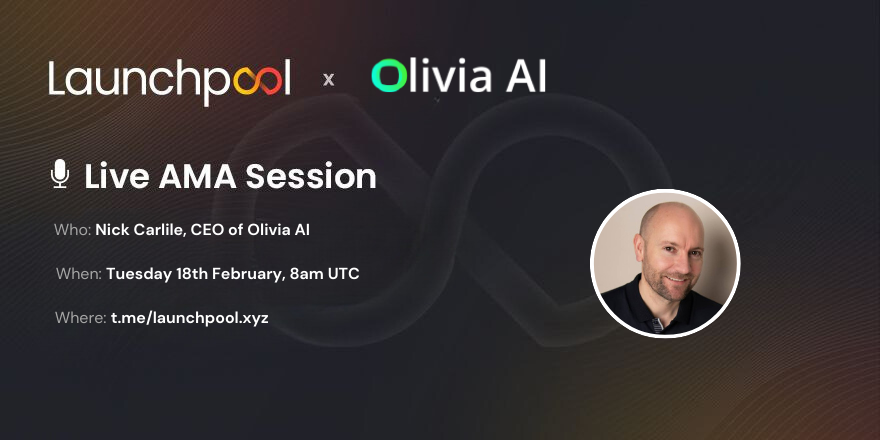 LaunchPoolXYZ's tweet image. Get ready for another exciting AMA‼️ 😎
🎙️Join us tomorrow, Tuesday 18th February at 8 AM UTC, for a live AMA session with the CEO of @Olivia_Network.....ahead of the $OLIVIA token sale on Launchpool 🔥
🎯Be sure to have your questions ready❕
$LPOOL $OLIVIA $TON