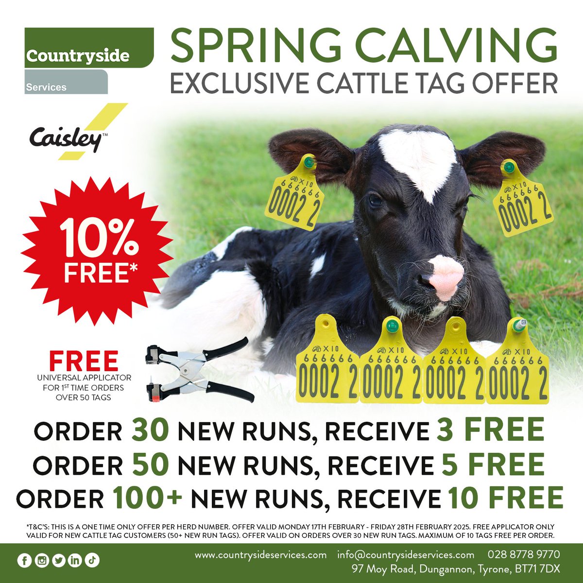 Countryside Services (@cslni) on Twitter photo ๐๐ฑ๐๐ฅ๐ฎ๐ฌ๐ข๐ฏ๐ ๐๐ฉ๐ซ๐ข๐ง๐ ๐๐๐ฅ๐ฏ๐ข๐ง๐ ๐๐๐ญ๐ญ๐ฅ๐ ๐๐๐ ๐๐๐๐๐ซ๐
โก๏ธOrder 30 New Run Tags, Receive 3 FREE
โก๏ธOrder 50 New Run Tags, Receive 5 FREE
โก๏ธOrder 100+ New Run Tags, Receive 10 FREE
โ๏ธ028 8778 9770
โ๏ธinfo@countrysideservices.com
๐ปcountrysideservices.com ๐๐ฑ๐๐ฅ๐ฎ๐ฌ๐ข๐ฏ๐ ๐๐ฉ๐ซ๐ข๐ง๐ ๐๐๐ฅ๐ฏ๐ข๐ง๐ ๐๐๐ญ๐ญ๐ฅ๐ ๐๐๐ ๐๐๐๐๐ซ๐
โก๏ธOrder 30 New Run Tags, Receive 3 FREE
โก๏ธOrder 50 New Run Tags, Receive 5 FREE
โก๏ธOrder 100+ New Run Tags, Receive 10 FREE
โ๏ธ028 8778 9770
โ๏ธinfo@countrysideservices.com
๐ปcountrysideservices.com