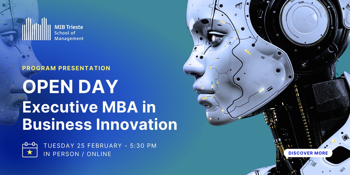 Discover #EMBAIN, the #ExecutiveMBAinBusinessInnovarion, an advanced Program that integrates #GeneralManagement with #DeepTech innovation to develop new #BusinessModels, drive #TechnologyTransfer, and create new #ventures.
Join us on February 25 at Le Village Milan or Online!