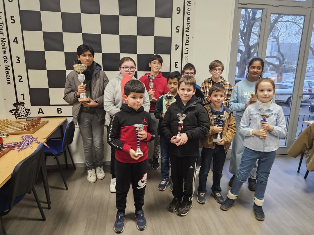 ClubMeauxEchecs's tweet photo. 💪 Retour sur notre 8e Tournoi Interne LTN
Samedi 15 février 13h30 à 17h15
7 rondes cadence 10 mns

Podium :
Viswajit 7 pts
Nathan 5 pts
Vishwanath 5 pts
Catégories :
Siméon, Amine, Emma.
Luca, Santiago.
Noah.
Henisha, Louanne
Alban, Patrick
Prochain le samedi 12 avril 
A bientôt https://t.co/QD4pKtvoFU