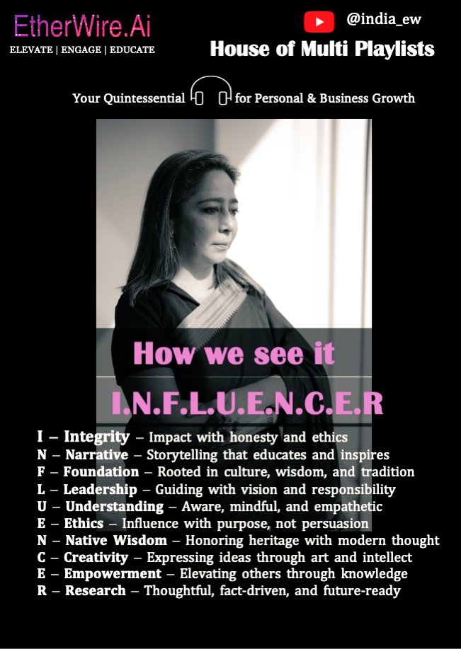 jyotirai29's tweet image. #Influencers ? 
We are a Value driven  #multiplaylist channel of thoughtleaders 📍