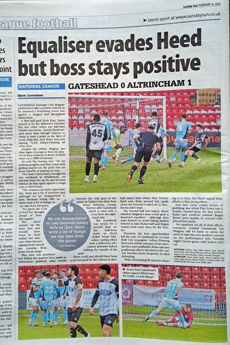 Charles Waugh (@charles_waugh) on Twitter photo My pictures used in the papers of <a href="/GatesheadFC/">Gateshead FC</a> 0 v 1 Altrincham FC game. <a href="/MarkCarruthers_/">Mark Carruthers</a> <a href="/Heed_Army/">Heed Army</a> <a href="/NonLeagueCrowd/">Non League Crowds</a> <a href="/NeilPinkerton/">Neil Pinkerton</a> <a href="/GatesheadLadies/">Gateshead FC Ladies</a> My pictures used in the papers of <a href="/GatesheadFC/">Gateshead FC</a> 0 v 1 Altrincham FC game. <a href="/MarkCarruthers_/">Mark Carruthers</a> <a href="/Heed_Army/">Heed Army</a> <a href="/NonLeagueCrowd/">Non League Crowds</a> <a href="/NeilPinkerton/">Neil Pinkerton</a> <a href="/GatesheadLadies/">Gateshead FC Ladies</a>