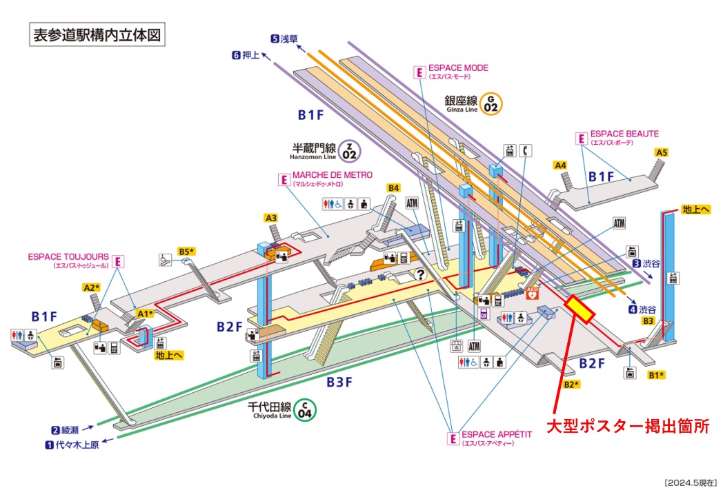 rinanishihata's tweet photo. 表参道駅広告【大型ポスター】に掲載されております🎉
お近くの方は探してみてね👀✨

掲載期間：2025/2/17（月）～2025/2/23（日）
掲載場所：東京メトロ 表参道駅 B2階 改札外コンコース
※初日・最終日に関しては時間帯によっては掲載されていない場合があります。 https://t.co/wdR3ZTnrND