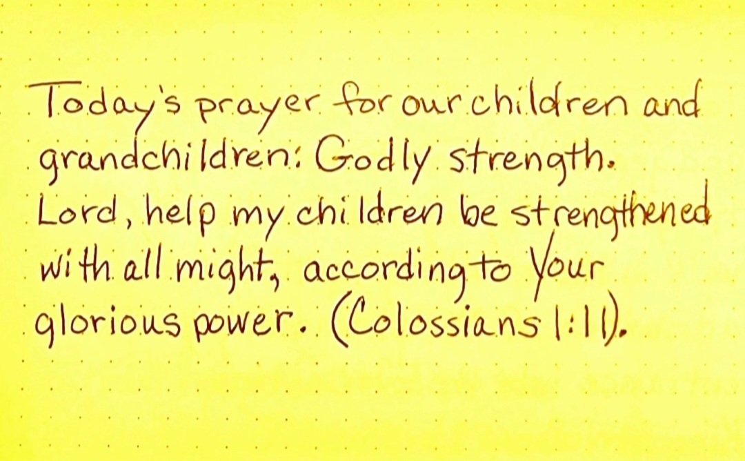 wohlford_connie's tweet photo. Today for our #children and #grandchildren: godly strength.
#godlystrength #bestrongintheLord #strong #GodsWordOurDestiny #GodsMight #might #mighty #gloriouspower #glorious #help #Colossians https://t.co/exXzjjnuoM https://t.co/EOQjcC9Y3v
