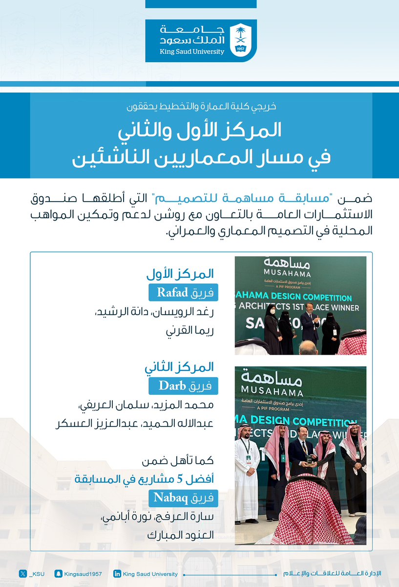 جامعة الملك سعود tweet media