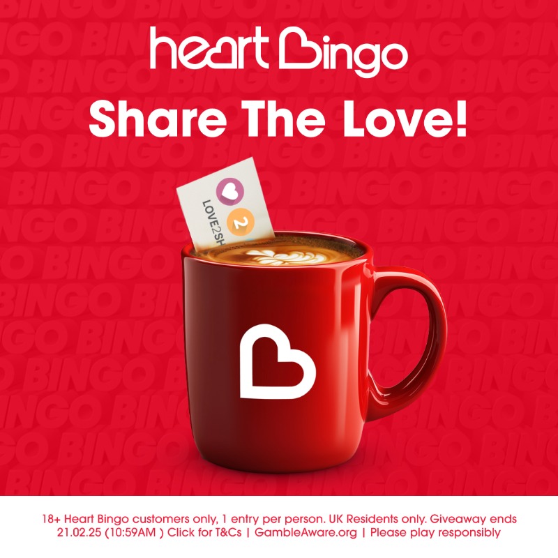 HeartBingo's tweet photo. Happy #RandomActOfKindnessDay Hearties! ☕To celebrate we have 5 x £5 Love2Shop vouchers up for grabs to treat yourself to a coffee. Here's how:

1. Like, share and tag a friend
2. Winners picked 21st February... Good luck!

#giveaway #win #competition #coffee #hearties