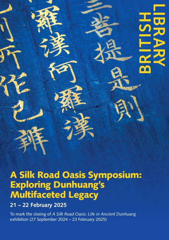 International Dunhuang Programme (@idp_uk) on Twitter photo The full programme for #ASilkRoadOasisSymposium at the <a href="/britishlibrary/">British Library</a> is available to view now. Tickets are still available to attend in person and online later this week! bit.ly/4hyAooW The full programme for #ASilkRoadOasisSymposium at the <a href="/britishlibrary/">British Library</a> is available to view now. Tickets are still available to attend in person and online later this week! bit.ly/4hyAooW