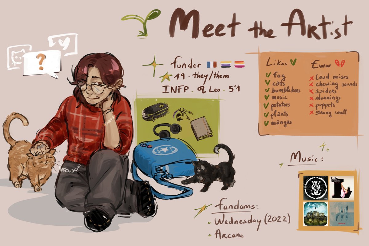 funderyee's tweet image. re-newed my #MeetTheArtist ✨ 
(it&apos;s random no special day or anything)