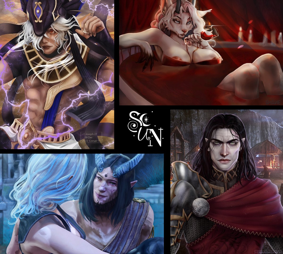 Joseph_Der_C's tweet image. I made a small collage of my favorite works.
#collage #cyno #Genshin #Genshinlmpact #Witcher3 #BG3 #Tav #art #fanart #digital #digitalart