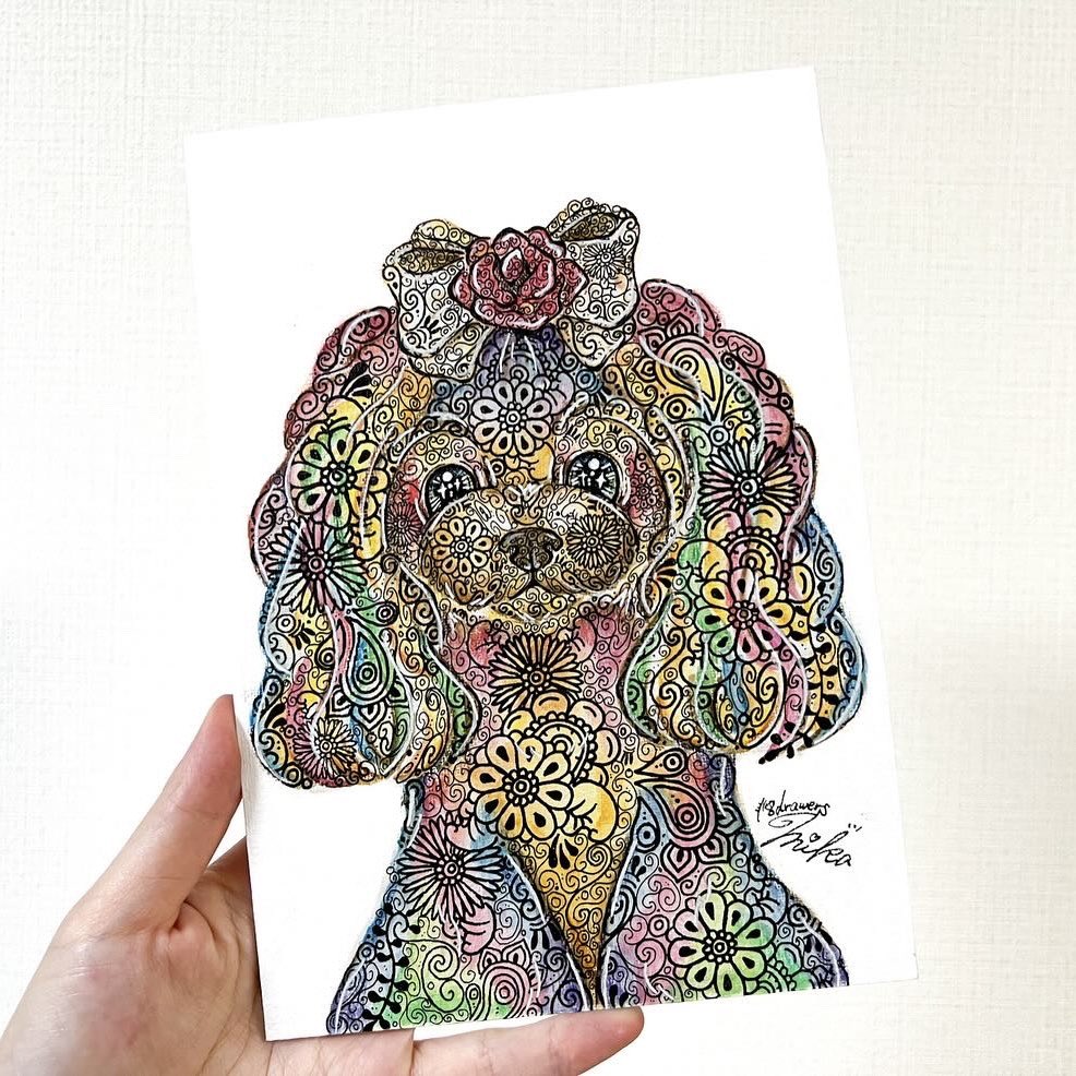 ご依頼作品
A5サイズ

使用画材
・ファーバーカステル水彩色鉛筆
・コピックマルチライナー

#トイプードル
#絵描きさんと繋がりたい