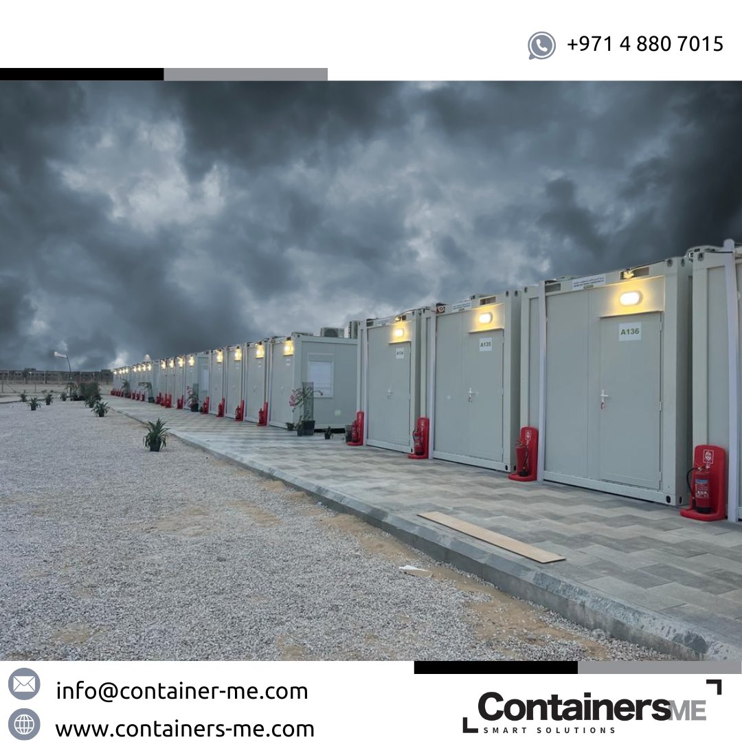Containers_me's tweet image. Salwa Border police housing, KSA. Prefab mobile containers provided a fast &amp;amp; efficient solution. 

Learn more about this project: containers-me.com/projects/

#modularcontainer #mobilecontainer #portablecontainer #prefabcontainer