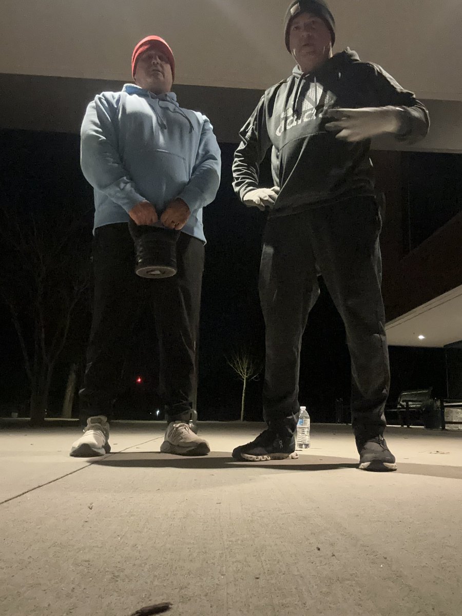 2 pax <a href="/F3GOAT/">F3 G.O.A.T</a> celebrate Presidents' Day by making kettlebells great again!@F3LakeMurray