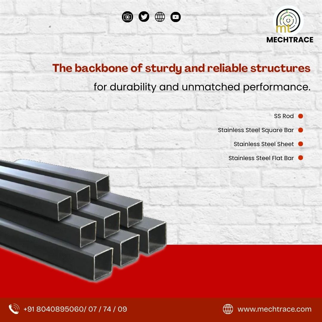 mechtrace's tweet image. 💪 Strength That Lasts – Premium SS Bars for Every Need! 💎 Corrosion-Resistant, Durable, and Reliable! 
Tel - +91 8040895060/ 07 / 74 / 09
mechtrace.com
#SSBars #Durability #Strength #StainlessSteel #QualityMatters #IndustrialSolutions #ReliablePerformance